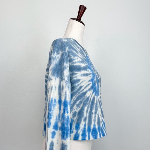 Pam & Gela Tie Dye Slouchy Crop Long Sleeve Tee - Picture 7 of 12